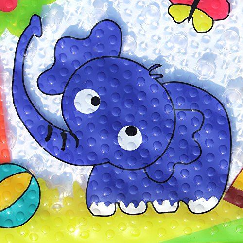 Badewannenmatte Wanneneinlage FüR Kinder Und Babies Aus Naturgummi Bietet ErhöHte Sicherheit FüR Sie Und Ihre Kinder im Bad 39X69CM (Zoo) - 4