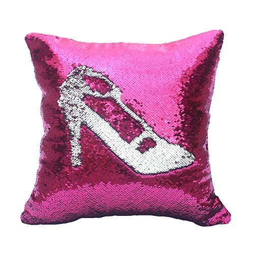 kunshop wendbar Pailletten Meerjungfrau Kissenbezüge 40 × 40 cm Magische Farbwechsel Kissenbezüge Weihnachtsdekoration （02）