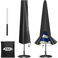 RATEL Schutzhülle für Sonnenschirm, Sonnenschirm Schutzhülle mit Stab, mit wasserdichtem 420D Oxford und hochwertigem…