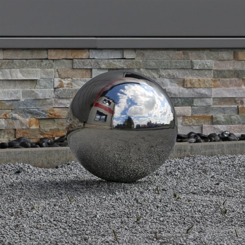 30cm Edelstahlkugel für Garten Deko Kugeln aus Edelstahl 30 cm - 3