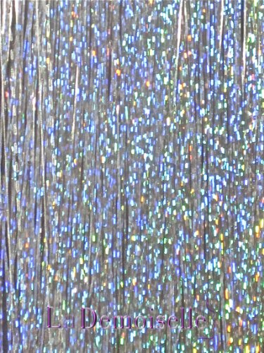 20" Hair Tinsel 100 Strands - Sparkling Silver