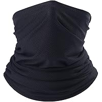 Arcweg Multifunktionstuch Herren Schnelltrocknend Atmungsaktiv Weich Gesichtsmaske Damen Super Elastisch Sonnenschutz Verschleißfest Schlauchschal Halstuch Maske für Motorrad Laufen Wandern Schwarz