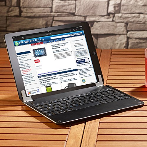 GeneralKeys Aufsteckbare Alu-Tastatur mit Bluetooth für iPad Air/Air 2 DEUTSCH - 2