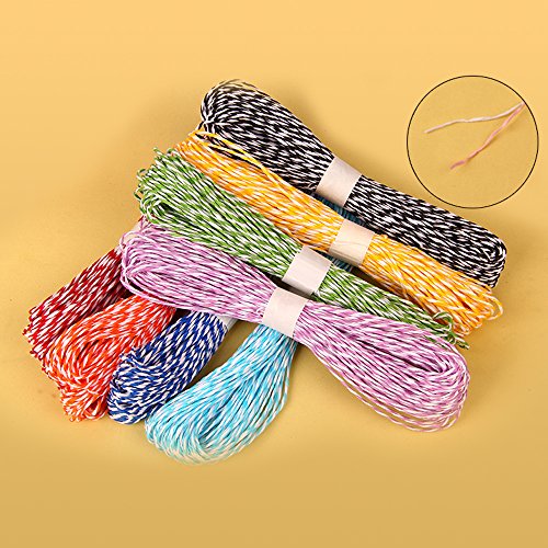 G2PLUS 12 Farben von Papier Strings Bastelschnur Dekokordel Schnur für DIY Kunstgewerbe - 3