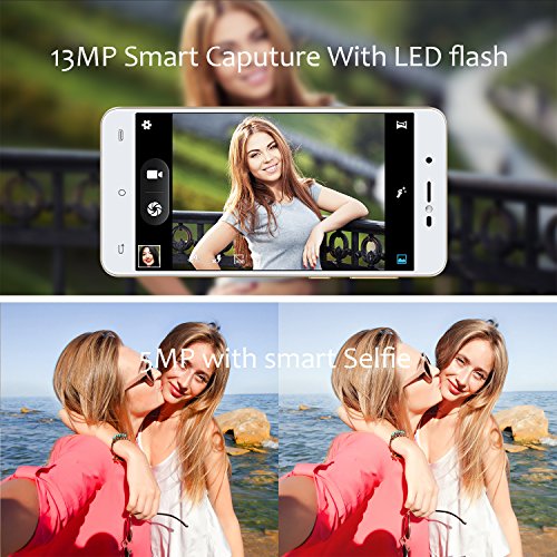 Smartphone ohne Vertrag, Cubot R9 4G Dual SIM Android 7.0 Smartphone, 5,0'' HD Display MT6580 Prozessor 1,3 GHz 2 GB RAM + 16 GB ROM mit Fingerprintsensor ID Handys (Schwarz)