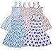 Sathiyas Baby Girls Gathered Dresses` (5) (asvinf15-1_Multicolour_0-6 Months) RS.439.00