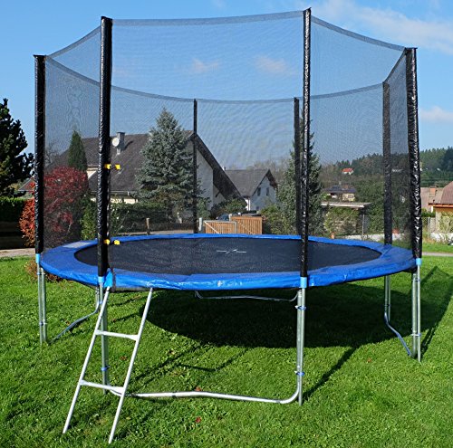 Outdoor Gartentrampolin Trampolin XL – 314cm komplett inkl. Sicherheitsnetz und Leiter TÜV geprüft von AS-S - 9