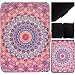 Produktbild Kindle Paperwhite Schutzhülle, ZXK CO® PU Leder Tasche Hülle + Hart PC Innern Schutzhülle Lederhülle für Kindle Paperwhite 2015 300 PPI 3.Generation / 2014 / 2013 / 2012 (6,0 Zoll) Smart Case mit Auto Sleep / Wake Funktion-Orange Mandala
