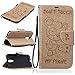 Produktbild Nancen Motorola Moto G4 / G4 Plus (5,5 Zoll) Hülle, [Bär - Don't Touch My Phone] Serie Weich Leder Handyhülle Tasche Wallet Flip Case Book Cover Etui, Niedlich Bär Muster Design Ledertasche Lederhülle Schutzhülle mit Standfunktion Brieftasche und Kartenfächer