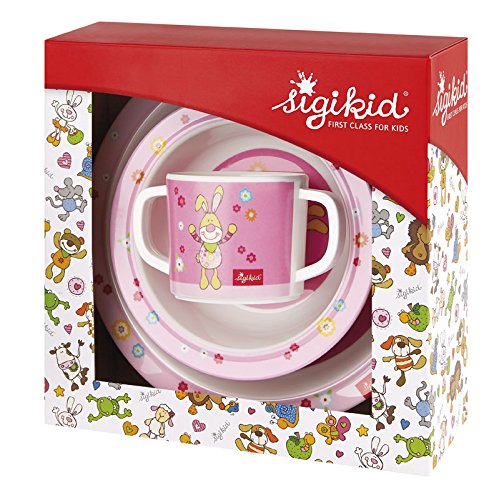 sigikid, Mädchen und Jungen, Melamin-Set, Teller/Schüssel/Tasse - 6