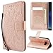 Produktbild KingSang Samsung Galaxy S8 Plus 2017 LederHülle, Premium Kunstleder Holster Tasche Klapphülle mit Weiche Silikon Lederhülle für Samsung Galaxy S8 Plus/S8 Edge/S8+ SM-G955 2017 (6.2") Handyhalter Ledertasche Brieftasche - Golden