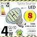 Produktbild 8-er Pack ALMIPEX GU10 LED Lampe 4W (320lm - 4500 K - Weiß - 24 x 5050 SMD LED - 120º Abstrahlwinkel - GU10 Sockel - 230V AC - 4 Watt - Ø 50×54 mm)