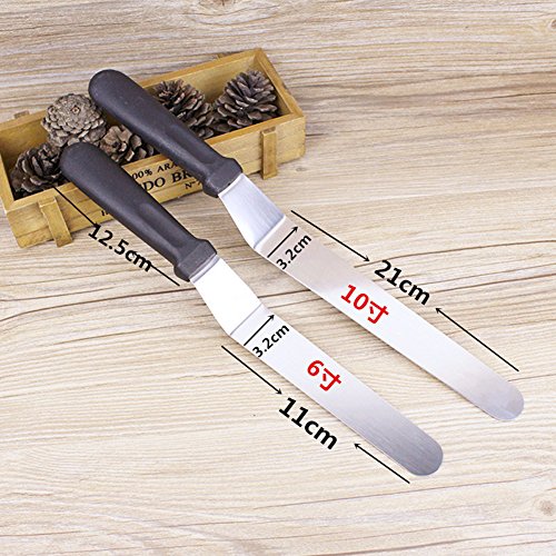 Ein Stück 6 INCH Winkelpalette Streichpaletten Spachtelmesser Tortenmesser Glasurmesser Icing Spatula Set Professionelle Kuchen Dekorieren Werkzeuge - 4