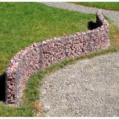 Bellissa Mauergitter f. gerade u. geschwungene Mauern L232xH40xT10 cm - 3