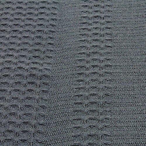 Geschirrtücher Set 6 Stück aus 100% Baumwolle Waffel-Pique in Uni Anthrazit Dunkelgrau. 50×70 cm. Schöne Design Küchenhandtücher. Waschbar, trocknergeeignet und strapazierfähig. 4-seitig gesäumt. Trockentuch mit sehr guter Wasseraufnahmefähigkeit. - 2
