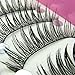 10 Pairs Natural Black Long Cross Thick Eye Lashes Makeup Fake False Eyelashes
