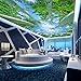Price comparison product image Gwgdjk Custom Photo Wall Mural Wallpaper 3D Ultra Hd Forest Sky Ceiling Fresco Wall Murals for Living Room Bedroom Home Decor Wallpaper-140X100Cm