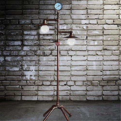 KKVV Vintage iron living room study pipe floor lamp