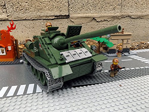 Modbrix 2467 – ☭ Rote Armee Jagdpanzer SU-85 Panzer inkl. custom Sowjetische Soldaten aus original Lego© Teilen ☭ - 4