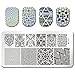 BORN PRETTY 5 PCs Nail Art Stamp Template Image Manicure Plates BP-L026-030