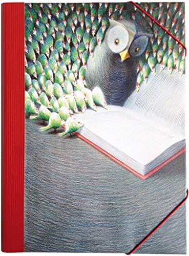 Incognito: Noble "Owl" Spring Binder, of Jörg Block. with Inner Compartment, Playground for Business Cards As Well As Strong Clamp with Pencil Cups.