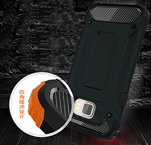 Galaxy A3 2016 Funda  Pasonomi    Pesada   Doble Capa  Carcasa de Protecci  n Hibrida Armadura Funda para Samsung Galaxy A3 2016  Azul oscuro