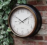 Outdoor Garten Wanduhr Thermometer und Luftfeuchtigkeit...