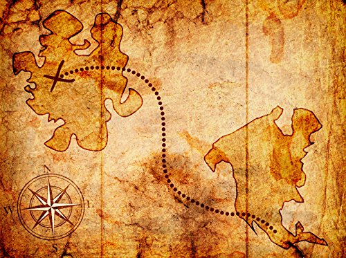 Einladungskarten Kindergeburtstag: Pirat / Schatzkarte / Schatzsuche / Piratenparty | Geburtstagseinladungen Einladungen Geburtstag Kinder Jungen Mädchen (XXL Karten mit Umschlägen Briefumschlägen) - 2