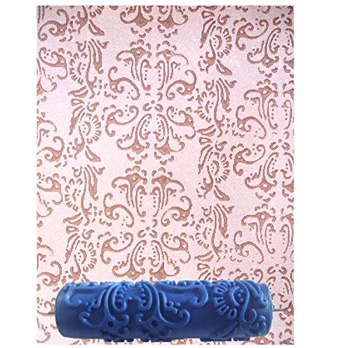 Generic 7 Zoll Wand Empaistic Malerrolle Farbrolle Werkzeug DIY Für Wand Dekoration Blumen Muster - Muster 9