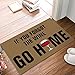 Produktbild KOOOOUU If You Forgot The Wine Go Home Doormat, Indoor/Outdoor Non-Slip Rubber Welcome Mats Floor Rug for Bathroom/Front Entryway