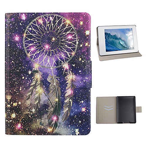 Handyhülle Kindle Paperwhite, Hülle für Kindle Paperwhite 2 Tablet Flip Case Cover, Kindle Paperwhite 3 Handytasche, Moon mood® Fall Etui Tasche für Amazon Kindle Paperwhite 1/2/3 (2012/2013/2014/2015 Version) 6.0 Zoll PU Leder Harte PC-innere Schlag-Standplatz Funktion mit 2 Karten Schlitz Kasten Schützender Abdeckungs Fall für Kindle Paperwhite (nicht mit Automatischen Schlaf / Wake Funktion)