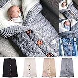 ★ Múltiples formas de uso: esta manta unisex se puede utilizar como manta para bebé, saco de dormir, manta para cochecito o cuna de bebé, etc.