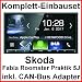 Produktbild Komplett Set Skoda Fabia Roomster Praktik Kenwood DMX-7017DABS Bluetooth Carplay Android Auto USB MP3 Digitalradio Autoradio