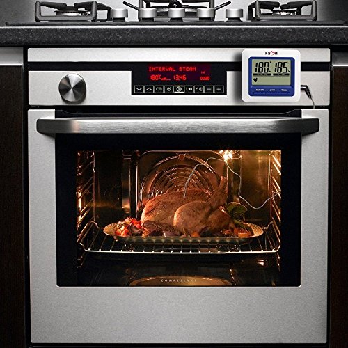 Famili MT004 Digitales Bratenthermometer Ofenthermometer mit Countdown Timer für Smoker/BBQ/Grill - 3