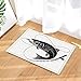 Produktbild gohebe Illustration Of Wild Forelle Decor Köder mit Angelschnur Eatting Katzenstreu Fisch Bad Teppiche rutschhemmend Fußmatte Boden Eingänge Innen vorne Fußmatte Kinder Badematte 39,9 x 59,9 cm Badezimmer Zubehör