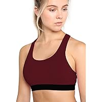 CHKOKKO Sports Gym Running Racer Back Non Wired Padded Sports Bra for Women
