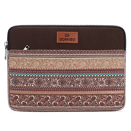 DOMISO 14 zoll Laptop Sleeve H  lle Tasche Canvas Fabric Flower Pattern Abdeckung f  r 13 5  Microsoft Surface Book   14  Lenovo IdeaPad 320S   14  HP