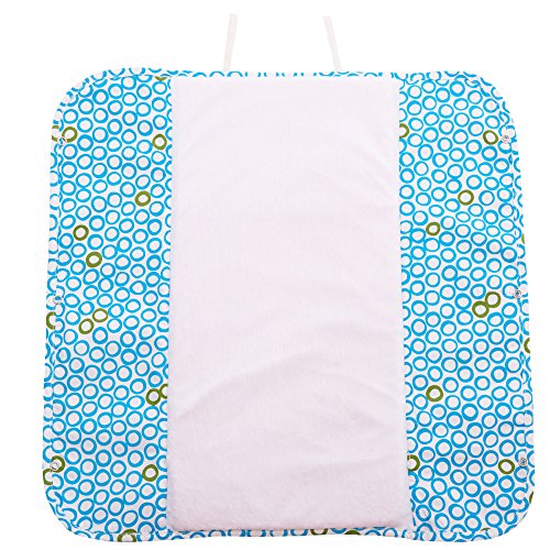 The Plush Pad Portable Changing Mat with Memory Foam - Bubbles in Water