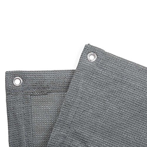 Balkon Sichtschutz verschiedene Modelle / Balkonbespannung Balkonsichtschutz Balkonverkleidung 6 Meter (0,9 x 6,0 Meter, Grau) - 2