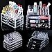 MultiWare Make Up Box Transparent Cosmetic Organizer Acrylic 2 Drawer Style B