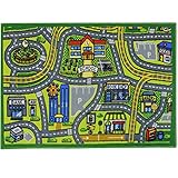 JVL Children's Road Map Town Play Mat - 80 x 110 cm (Kitchen &amp; Home)