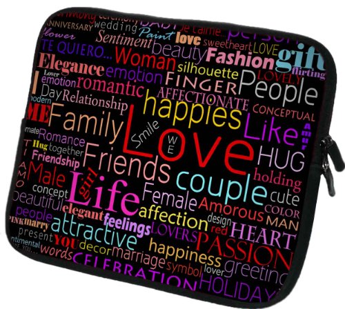 ©art&cherry Designer Laptoptasche Notebooktasche in 10 Zoll auch in 13 Zoll /14 Zoll / 15 Zoll / 17 Zoll erhältlich Sleeve Neopren Schutzhülle Netbook Tablet Cover Hülle Ipad 069