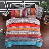 ❤ Contenido del paquete: funda nórdica de 1 pieza (180x220cm) + Sabana Encimera de 1 pieza (200x230cm) + funda de almohada de 2 piezas (50x75cm), para camas de 105/90 cm de ancho.(Sin relleno).