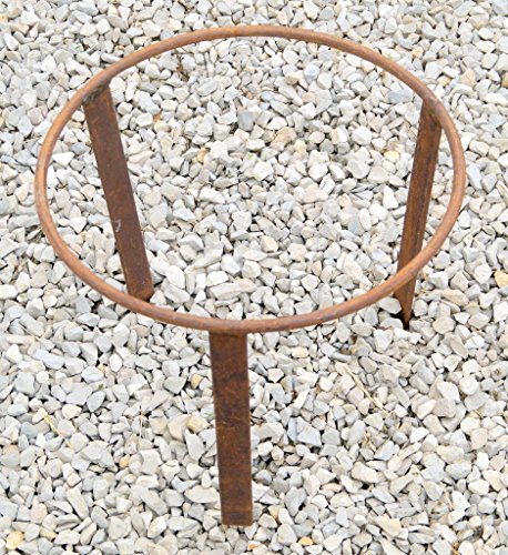 Ständer für Feuerschalen, Metall in rostbraun, Höhe 32 cm, Durchmesser 34 cm