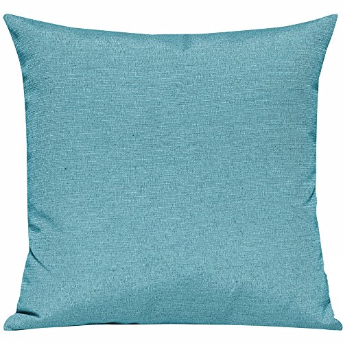 JEMIDI Kissenhülle 40cm x 40cm oder 50cm x 50cm 30 Farben!!!!!!!! Kissen Hüllen Hülle Kissenbezug Bezüge Bezug Deko Zier Sofakissen (Türkis, 40cm x 40cm)