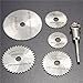 Produktbild mark8shop 6pcs HSS Sägeblätter Kreissägeblätter Dorn Fräser Rotary Tool für Dremel