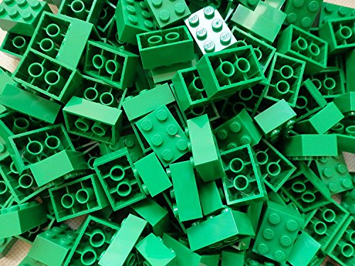 Preisvergleich Produktbild LEGO City - 25 Grüne Steine mit 2x3 Noppen