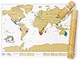 Scratch Map Original Scratch off Map, Personalized World Travel Map Poster with countries, states, cities, Manufactured in the UK
