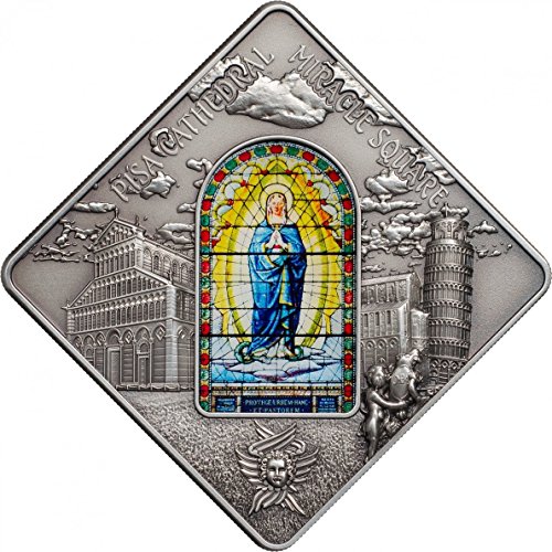 Preisvergleich Produktbild Holy Windows - Pisa Cathedral $10 Silber Münze - Palau 2016