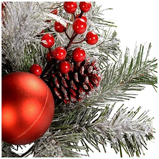 Centrotavola Natalizi Amazon.Werchristmas Centrotavola Natalizio Con 3 Portacandele 22 Cm Motivo Innevato La Bottega Delle Mille Idee